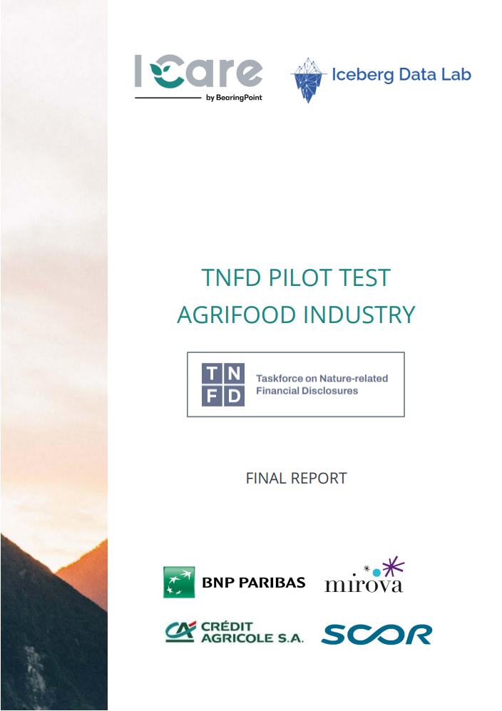 TNFD Pilot Test Agrifood Industry – Final Report