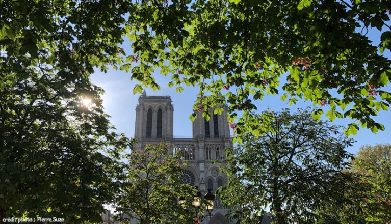 Notre-Dame: one year after the fire - credit agricole bank and group france
