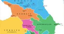 Carte du monde situant les pays du Caucase - Crédit Agricole 1re banque de France des Agriculteurs, particuliers professionnels agriculture entreprise - Actualité Banque