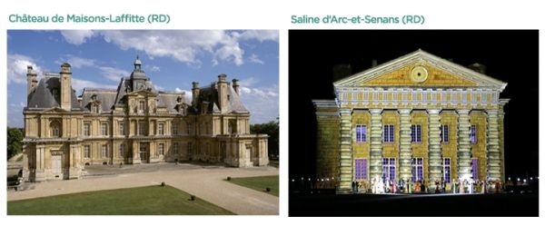 Chateau de Maisons-Lafitte (RD) Saline d'arc et senans (RD) - Credit Agricole groupe et banque france