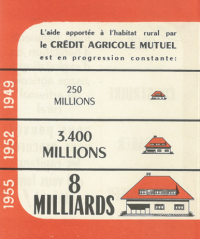 Prospectus 1955 - Crédit Agricole 1re banque France particuliers professionnels institutions agriculture entreprise